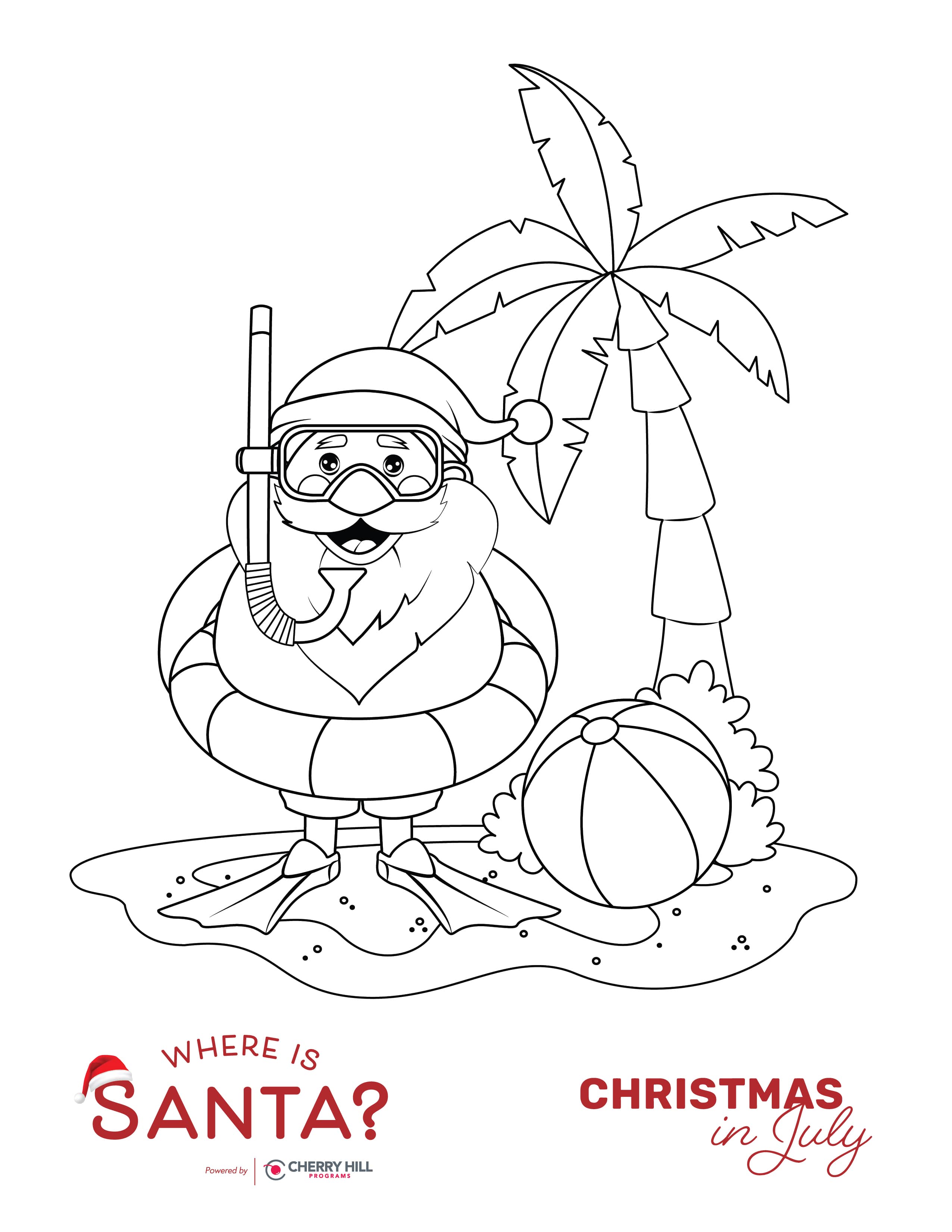 Christmas In July Coloring Pages Christmas In July Coloring Pages